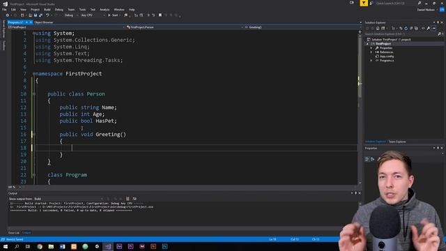 6: How To Create Classes And Objects In C# | C# Tutorial For Beginners | C Sharp Tutorial смотреть онлайн