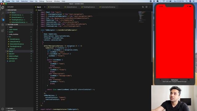 React Native Tutorial | Building YouTube Clone App смотреть онлайн