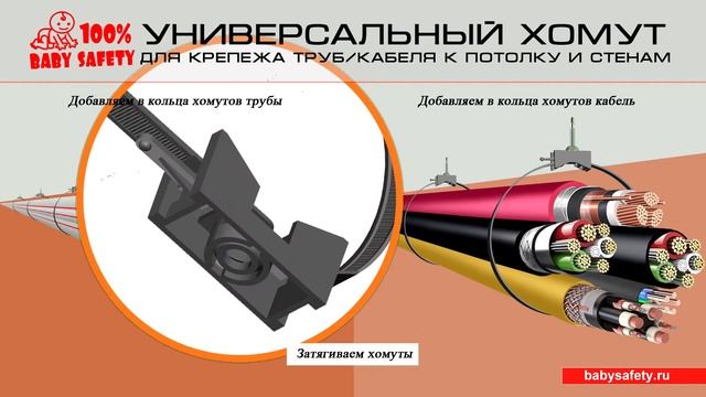 УНИВЕРСАЛЬНЫЙ ХОМУТ ДЛЯ КРЕПЕЖА ТРУБ КАБЕЛЯ К ПОТОЛКУ И СТЕНАМ ВИДЕО ИНСТРУКЦИЯ смотреть онлайн