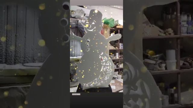 Заготовки из пенопласта. Снеговик из пенопласта, резной, ажурный смотреть онлайн