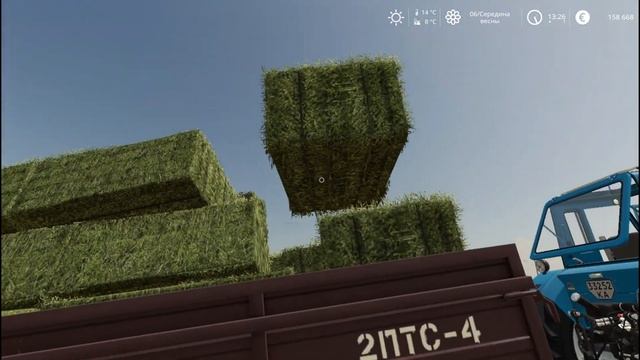 ПРИВЁЗ ДЕДУШКЕ ТЮКИ  FARMING SIMULATOR 19