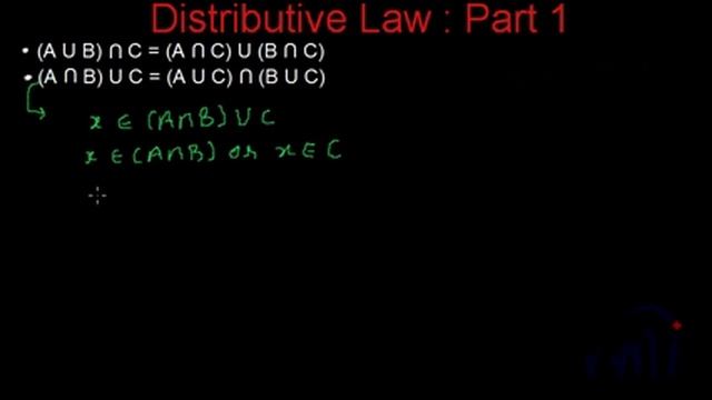 Set Theory : Distributive laws (Written Proof) смотреть онлайн