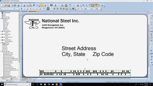 Connecting an Excel Spreadsheet in BarTender смотреть онлайн