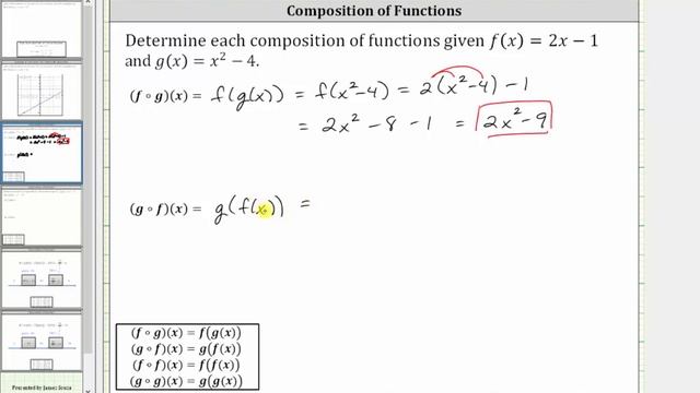 Determine f(g(x)) and g(f(x)) with Linear and Quadratic Functions смотреть онлайн