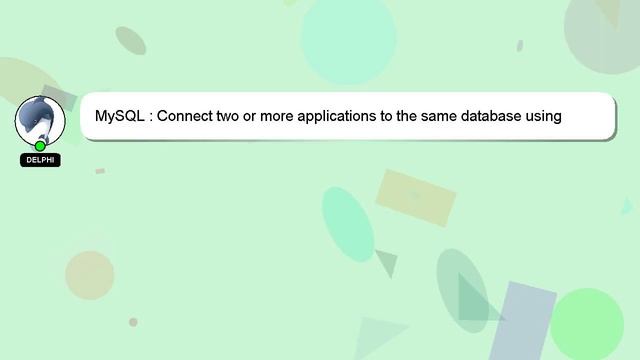 MySQL : Connect two or more applications to the same database using Hibernate смотреть онлайн