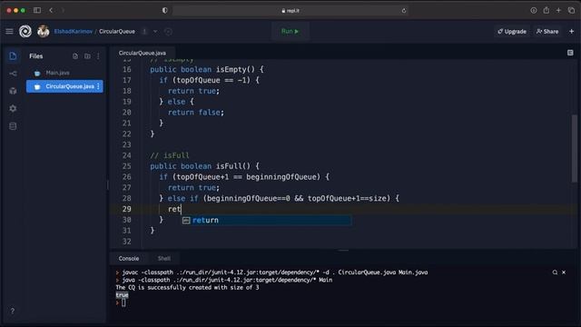 008 Create, Enqueue, isFull and isEmpty Methods in Circular Queue using Array смотреть онлайн