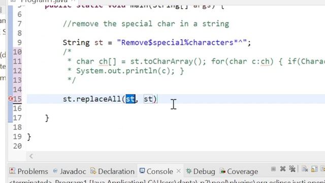 How to Remove special chars from a String in Java смотреть онлайн