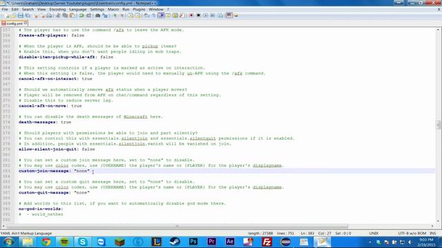 Essentials Configuration Spigot 1.8 смотреть онлайн