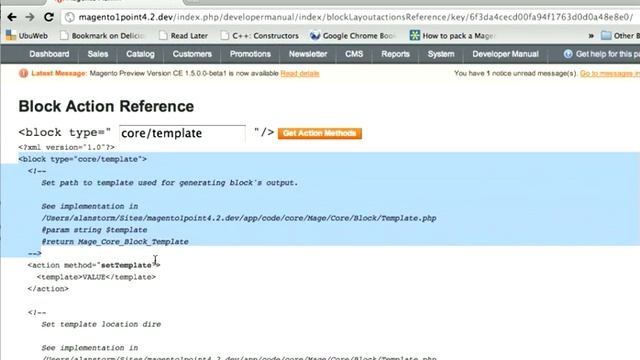 Magento Block Action Reference смотреть онлайн