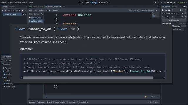 Creating volume sliders in Godot 4 смотреть онлайн