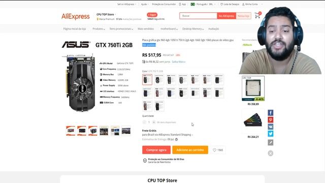 AS MELHORES PLACAS DE VÍDEO CUSTO BENFÍCIO PARA COMPRAR HOJE ! COMPENSA COMPRAR GPU USADA NO ALI ? смотреть онлайн