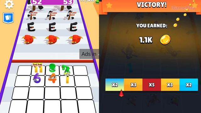 Number Cube War Merge Idle vs Merge Rainbow 3D Run vs Merge Alphabet Number Lore Run New Update смотреть онлайн