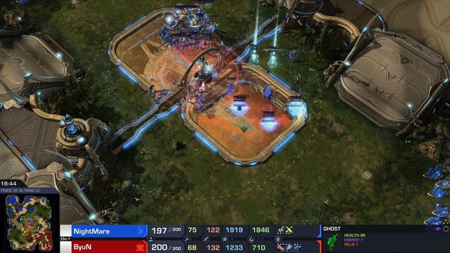 StarCraft 2: ByuN's MASS BATTLECRUISER vs NightMare! смотреть онлайн