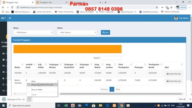 APLIKASI PENGGAJIAN DAN ABSENSI KARYAWAN DENGAN PHP MYSQLI DAN BOOTSTRAP смотреть онлайн
