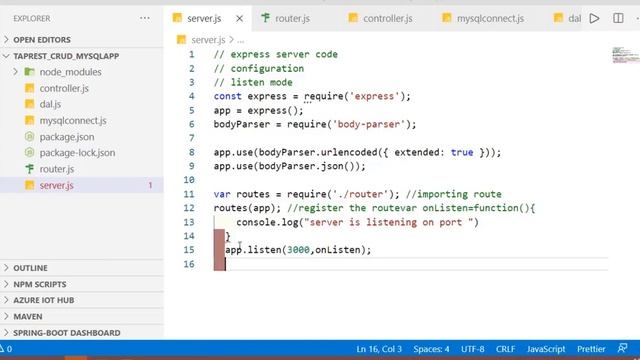 Separation Of Concern in node js , express and mysql crud REST api смотреть онлайн
