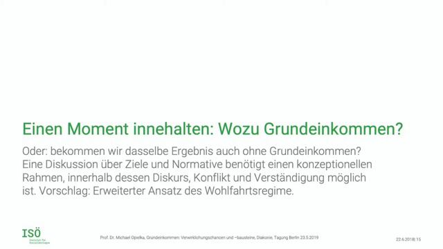 Michael Opielka, Grundeinkommen - Verwirklichungschancen, Diakonie, Berlin 23.5.2019 смотреть онлайн