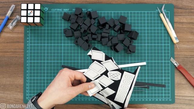 Making fully functional Rubik`s Cube out of Paper смотреть онлайн
