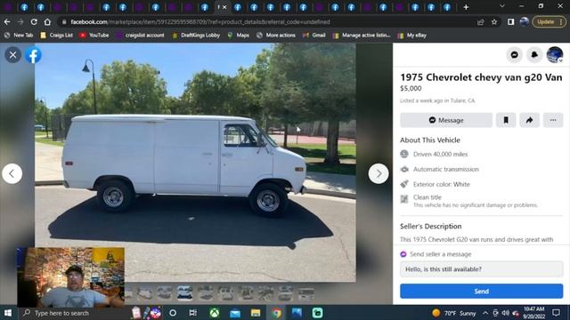 FOR SALE 1971 1979 Chevrolet Van смотреть онлайн