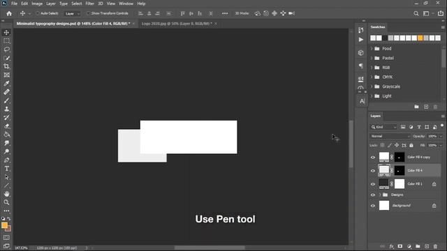 Photoshop Tutorial: Simple Minimalist Text Designs for Beginners смотреть онлайн