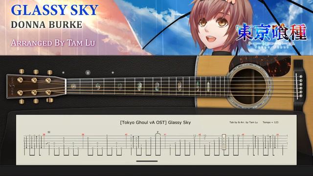 Glassy Sky (Tokyo Ghoul √A) ~ Fingerstyle cover with guitar tab Arr. by Tam Lu смотреть онлайн
