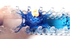 Как сплести из резинок 3д свечку на станке  Rainbow loom