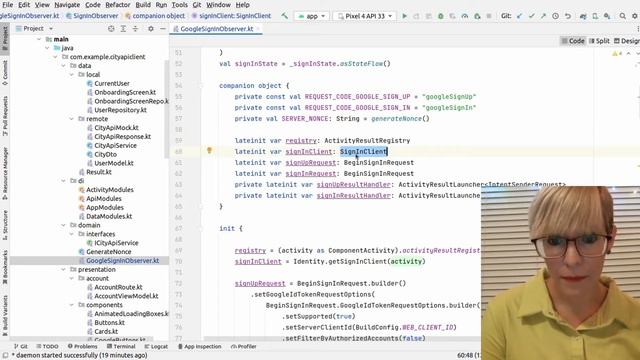 Google One Tap with Jetpack Compose, Ktor HttpClient, ActivityResultRegistry смотреть онлайн