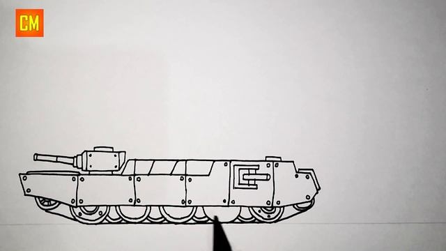 Cara Menggambar Tank | Gustav Dora Soviet | HomeAnimations Tank смотреть онлайн
