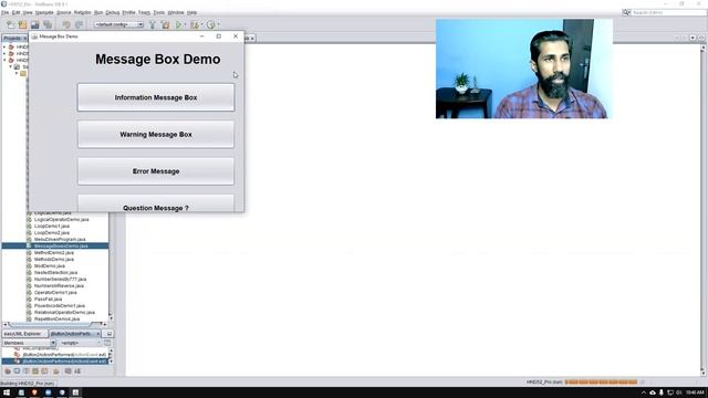 Message Boxes in Java | Swing | JOptionPane | showMessageDialog | showConfirmDialog смотреть онлайн