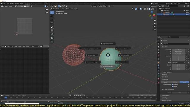 08 blender tips how to spawn objects from other objects смотреть онлайн