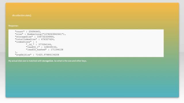 How to know MongoDB collection size? смотреть онлайн