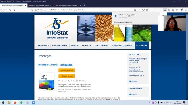 Instalación y activación del software INFOSTAT смотреть онлайн