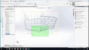 Чертим 3D модель днища кораблика в программе SolidWorks