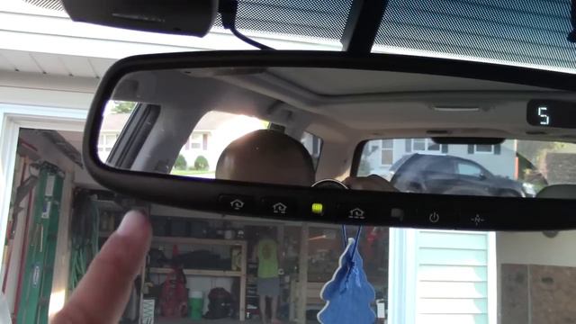 How to setup Subaru HomeLink rear view mirror garage door opener смотреть онлайн