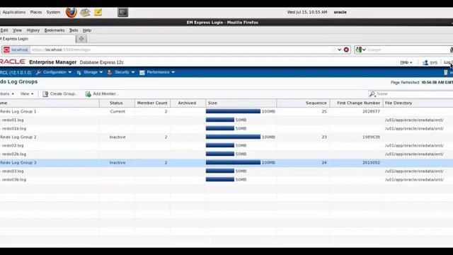 Database 12c Configuring database for recovery смотреть онлайн
