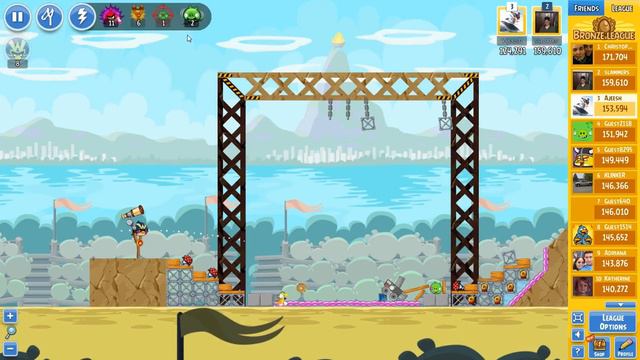Angry Birds Friends (Power Ups )  Sporty Pigs Tournament Level 4