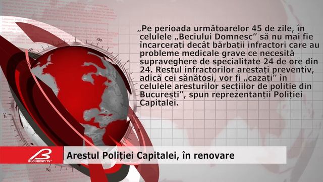 Arestul Politiei Capitalei, In Renovare
