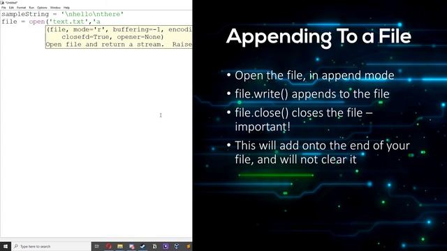 Append to Text File - Python Programming Basics For Beginners #24 смотреть онлайн