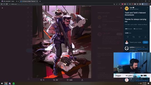 Tarik Reacts to Toast's Thank You Tweet to Him смотреть онлайн