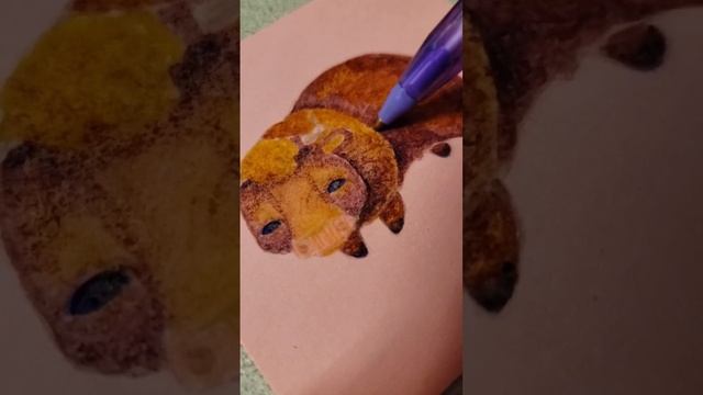 just a little bean shaped boy ? #art #drawing #sketchbook #cute #animal #bison #artwork смотреть онлайн