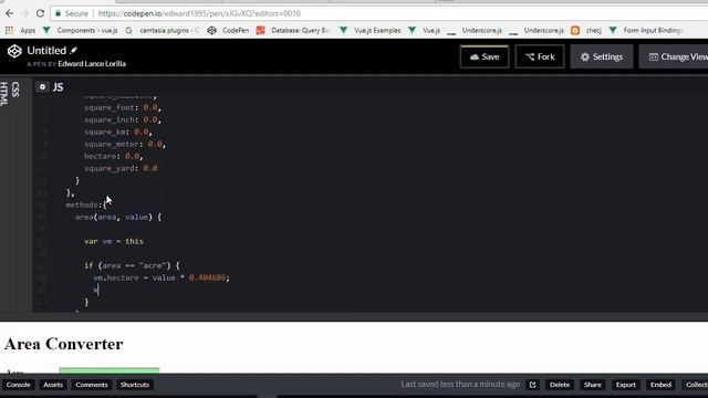 area converter vuejs смотреть онлайн