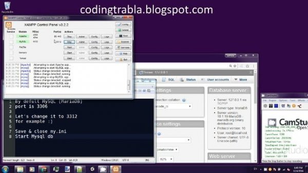 XAMPP - How to change MySQL / MariaDB default port 3306 on Windows byAO