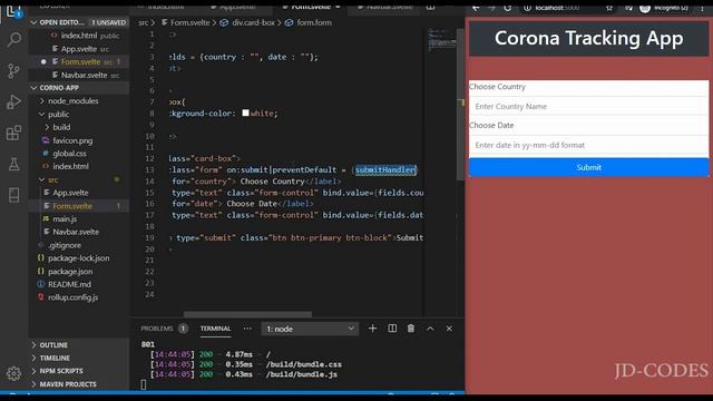 SVELTE JS IN TAMIL | CORONA TRACKING APP смотреть онлайн