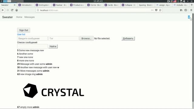 Spring Boot: оформляем UI с Bootstrap смотреть онлайн