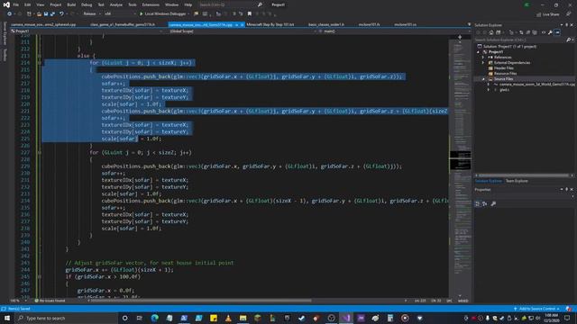 OpenGL Minecraft Inspired Village of Houses смотреть онлайн