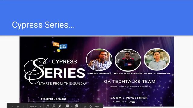 Cypress Talks - Getting started with Cypress | Cypress-Series смотреть онлайн