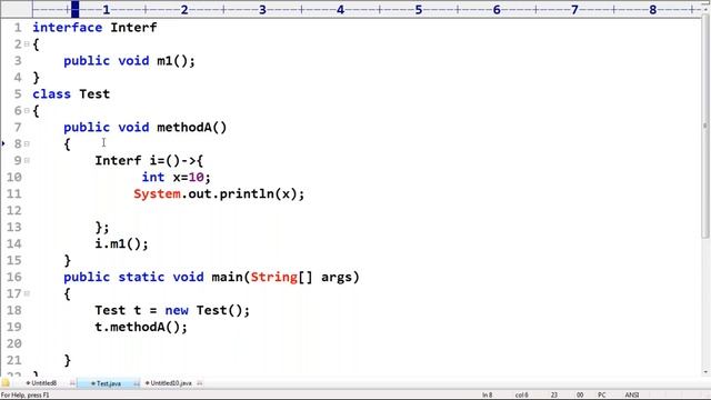 OCJA || Java 8 || Anonymous Inner class vs Lambda Expressions || Durga On 08-07-2018 смотреть онлайн