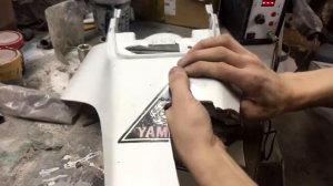 Пайка и покраска мото пластика