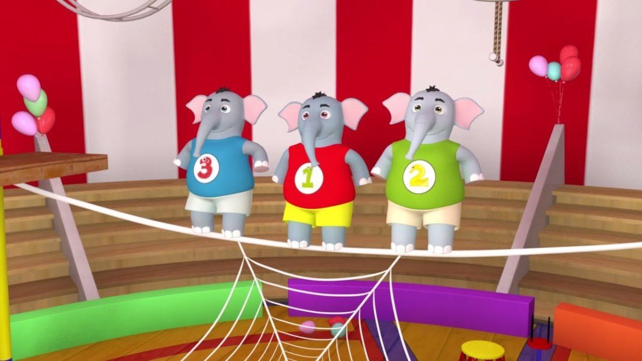 Песня Про Слонят - Учимся считать от 1 до 10 - Песни Для Детей.tv смотреть онлайн