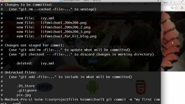 The git commit Command
