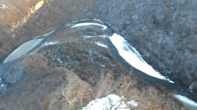 Вид на Кодорское ущелье в сторону Сванетии 26 01 2020 смотреть онлайн